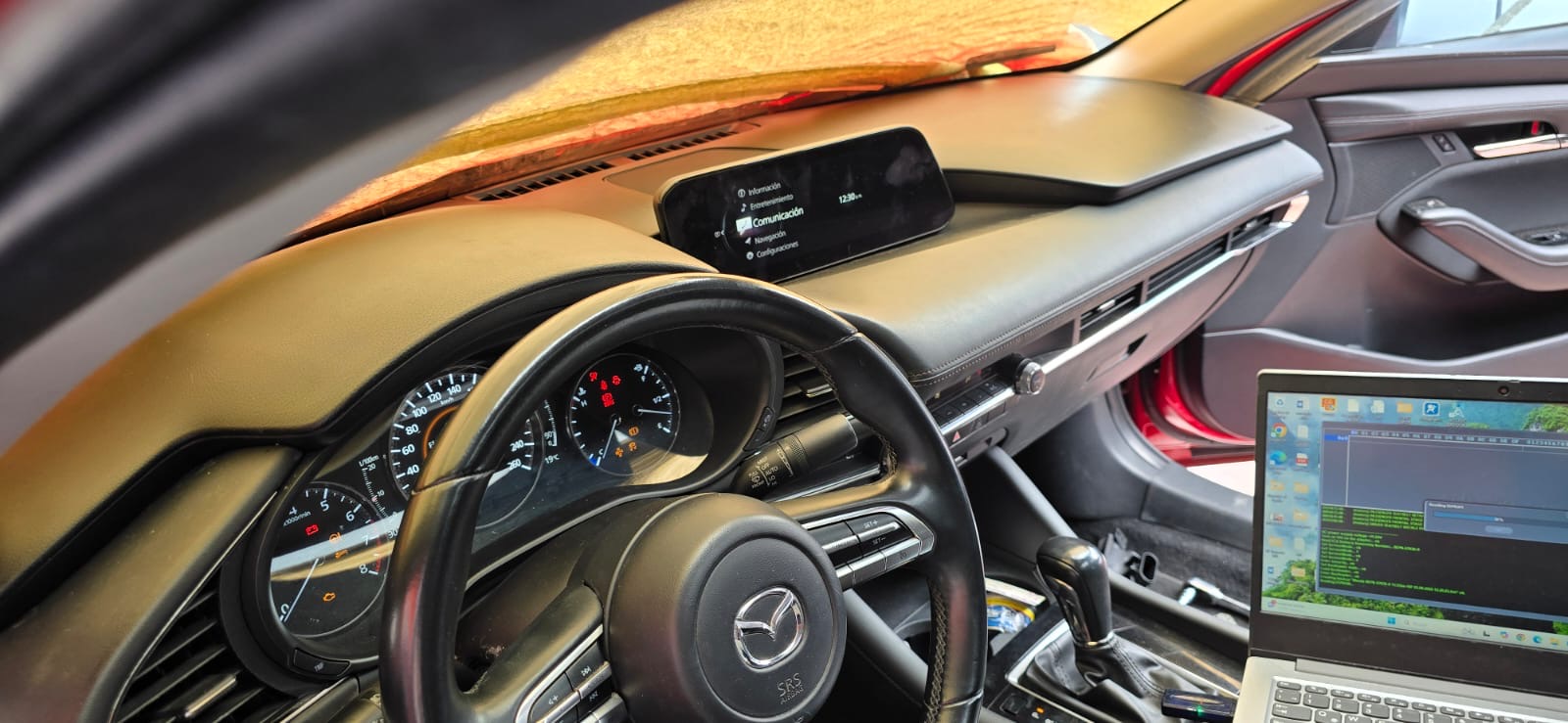 Instalación de airbag en Mazda